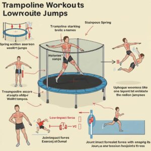 "Visual representation of successful weight loss and body transformation through regular trampoline weight loss exercise."