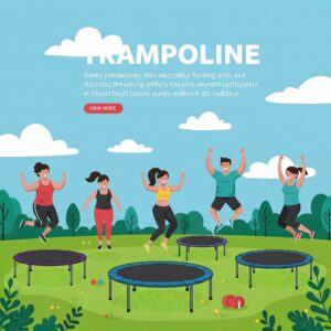 "Diagram illustrating how trampoline workouts are low impact, making them ideal for trampoline weight loss without joint strain."