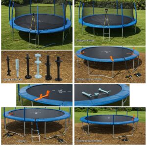 "Different types of anchor trampoline kits available."