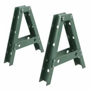 Sturdy A-frame brackets, a key part of the swing set hardware kit with slide, providing foundational support.