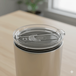 A visual comparison showing a 24 oz tumbler next to a standard 16 oz coffee cup to illustrate the larger capacity, emphasizing its value for all-day hydration.