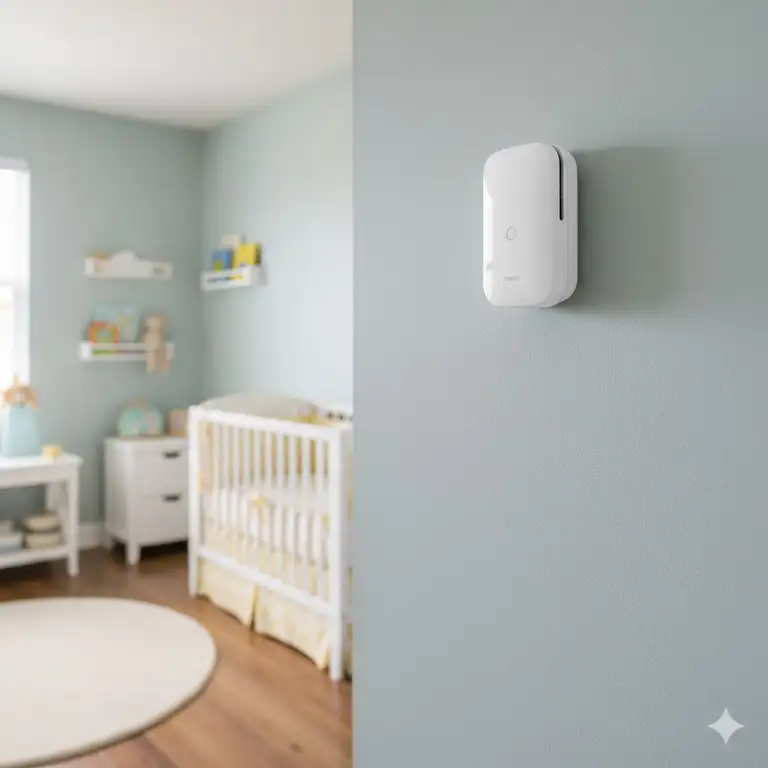 Proper smoke detectors placement in nursery for optimal safety and early fire detection.