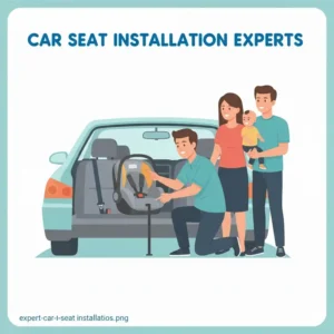 Professional car seat installation service provided by the best child safety shops near me.