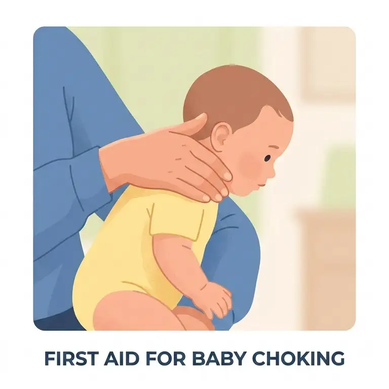 A Vietnamese grandmother and her granddaughter sitting together at a wooden table, sharing a warm conversation with tea and traditional cakes.first aid tips baby choking