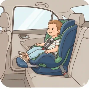 A key comfort factor when planning when to switch from infant to convertible car seat is the increased legroom provided for a toddler in a rear-facing convertible seat.