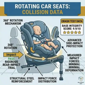 Testing high-tech swivel models from the safest car seat brands crash test ratings top performers.